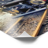 蒸気列車 フォトプリント            (角)