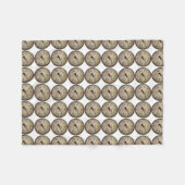 蒸気列車 フリースブランケット (正面(横))