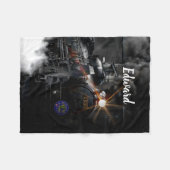 蒸気列車 フリースブランケット (正面(横))