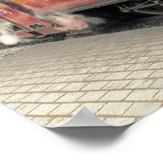 蒸気列車 ポスター (角)