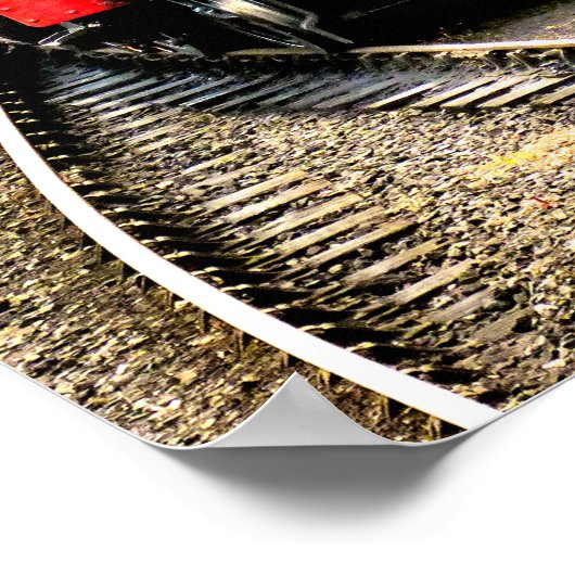 蒸気列車 ポスター (角)