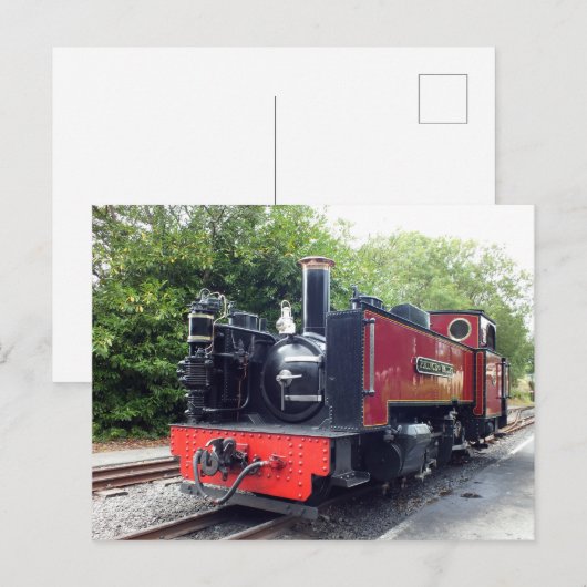 蒸気列車 ポストカード (正面/裏面)