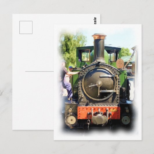 蒸気列車 ポストカード (正面/裏面)