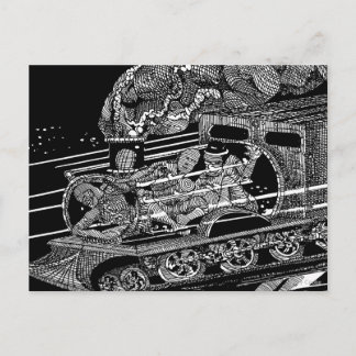 蒸気列車 ポストカード