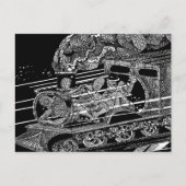 蒸気列車 ポストカード (正面)