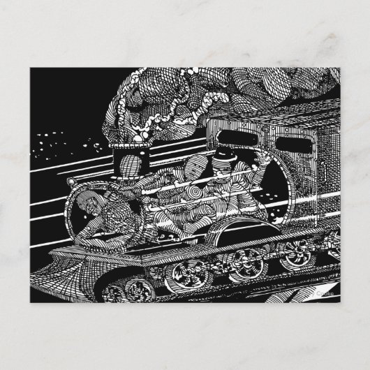 蒸気列車 ポストカード (正面)