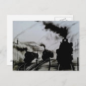 蒸気列車 ポストカード (正面/裏面)