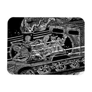 蒸気列車 マグネット