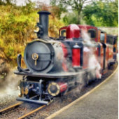 蒸気列車 ラージ壁時計