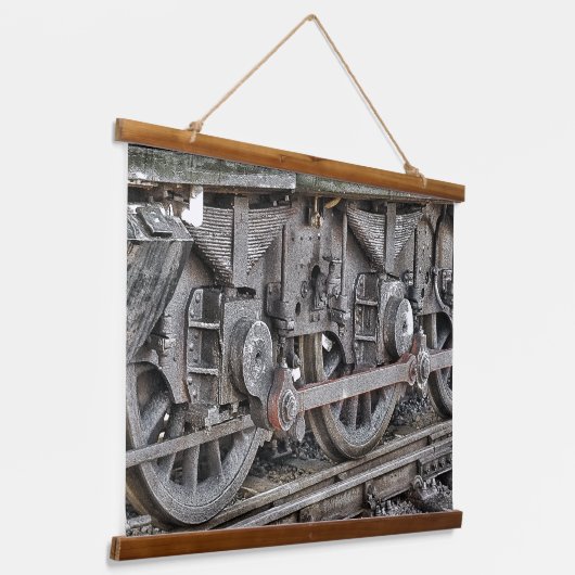 蒸気列車 吊り下げ型タペストリー (傾斜あり)