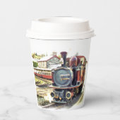蒸気列車 紙コップ (裏面)