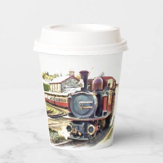 蒸気列車 紙コップ (正面)