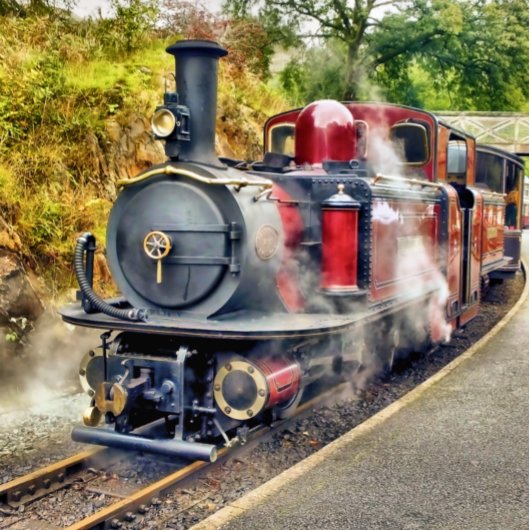 蒸気列車 缶バッジ