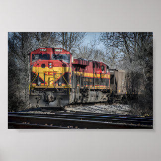 蒸気動力の旅：アンティーク・トレイン・アート ポスター