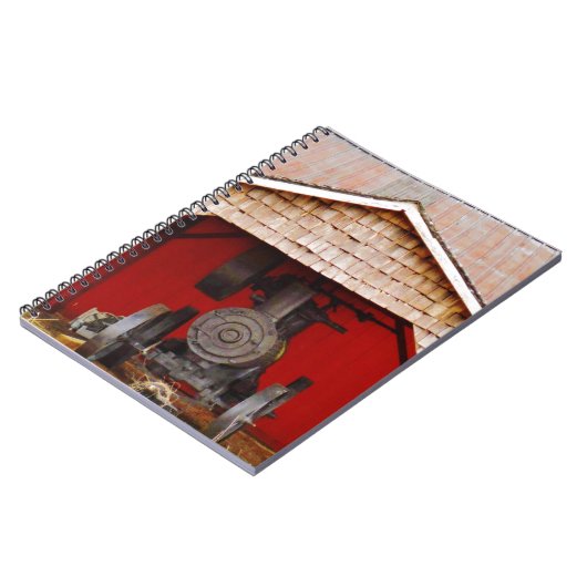 蒸気動力アンティークトラクター ノートブック (左側)