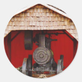 蒸気動力アンティークトラクター ラウンドシール (正面)