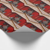 蒸気動力アンティークトラクター ラッピングペーパー (角)