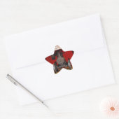 蒸気動力アンティークトラクター 星シール (封筒)