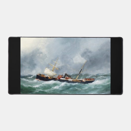 蒸気帆走船フィンズベリー1881 デスクマット (正面)