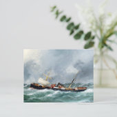 蒸気帆走船フィンズベリー1881 ポストカード (スタンド正面)