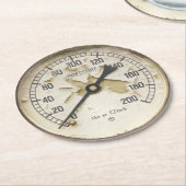 蒸気式トレインゲージ ラウンドペーパーコースター (アングル)