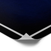 蒸気戦艦USS MAINE青写真1894 ポスター (角)