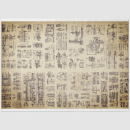 蒸気整備士デクページ紙 薄葉紙