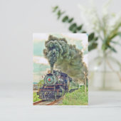 蒸気旅客列車はがき ポストカード (スタンド正面)