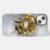 蒸気朋克风格的人头压力表 iPhoneケース (裏面横)