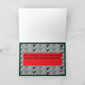 蒸気機関のクリスマス/新年のカード カード (内部)