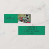 蒸気機関のプロフィールカード スキニー名刺 (正面/裏面)