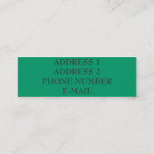 蒸気機関のプロフィールカード スキニー名刺 (裏面)