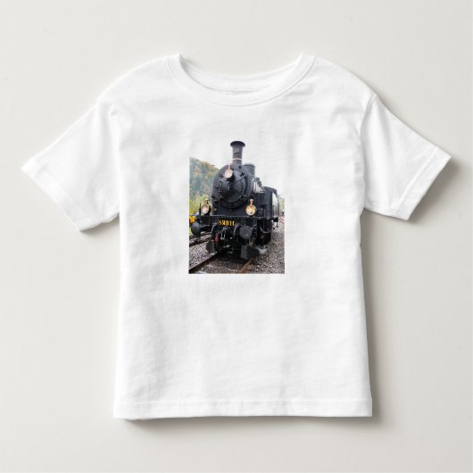 蒸気機関のワイシャツ トドラーTシャツ (正面)