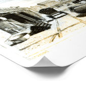 蒸気機関の製造と鉄工 ポスター (角)