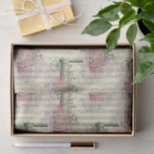 蒸気機関列車とデコパストライプージュ 薄葉紙 (ギフト)