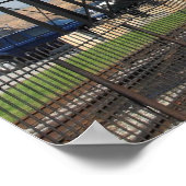 蒸気機関到着 ポスター (角)