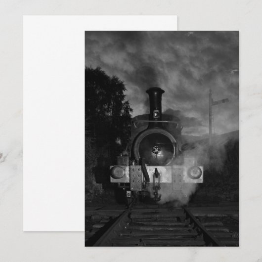 蒸気機関招待状 招待状 (正面/裏面)