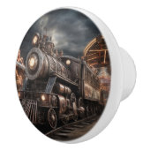 蒸気機関機関車 セラミックノブ (右)