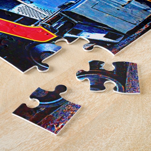 蒸気機関車のクイーンJ611ノーフォーク西部機関車治具 ジグソーパズル (側面)