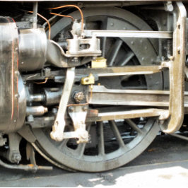 蒸気機関車のグリーティングカード