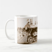 蒸気機関車のマグ コーヒーマグカップ (左)