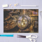 蒸気機関車のヴィンテージ灯 薄葉紙 (クラフト)