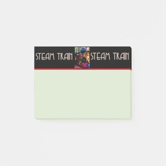 蒸気機関車の事後記録 ポストイット (正面)