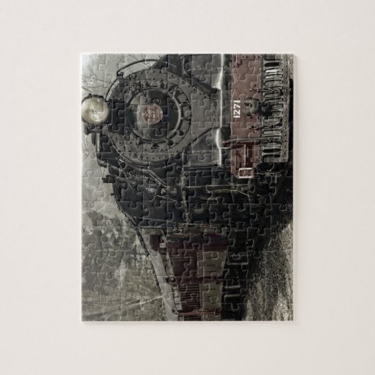 蒸気機関車の列車のジグソーパズル ジグソーパズル (縦)