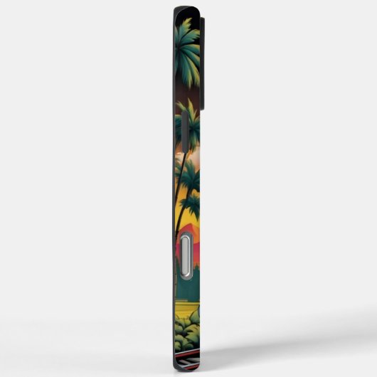 蒸気機関車の夕日 Case-Mate iPhoneケース (裏面 / 右)