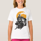 蒸気機関車の女の子Tシャツ Tシャツ (正面)