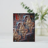 蒸気機関車の機関葉書の管理 ポストカード (スタンド正面)