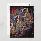 蒸気機関車の機関葉書の管理 ポストカード (正面/裏面)