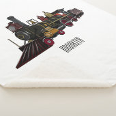 蒸気機関車の漫画イラストレーション シェルパブランケット (3/4)