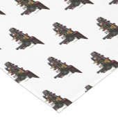 蒸気機関車の漫画イラストレーション ショートテーブルランナー (コーナー)